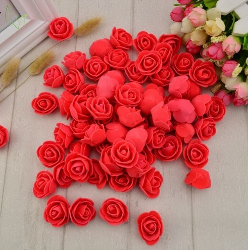 Decorative Foam Roses 100 Pieces J3279