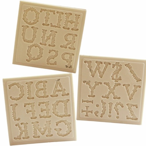 Decorative Letter Baking Moulds 3 pcs