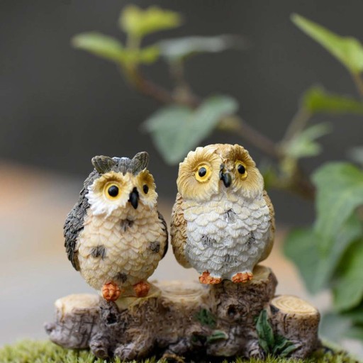 Decorative Owl Miniature Set of 4