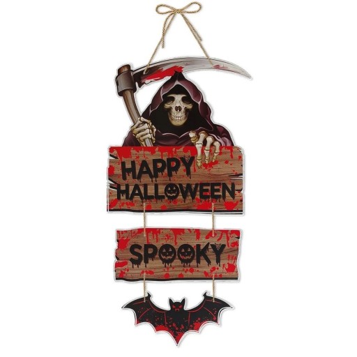 Decorazione appesa Halloween scheletro 54 cm