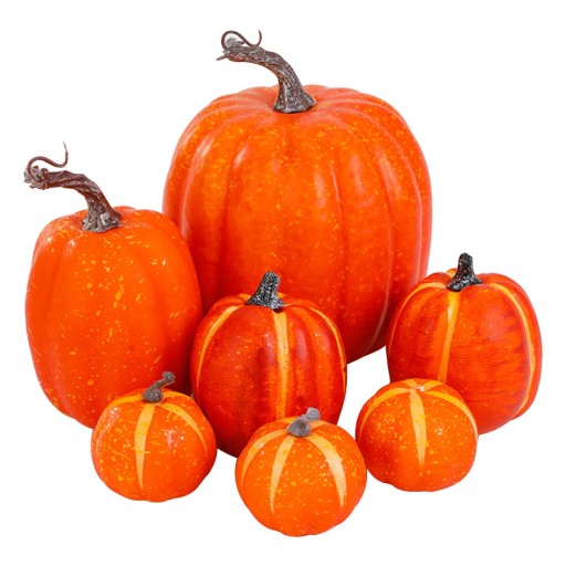 Decorazione autunnale zucche 7 pz