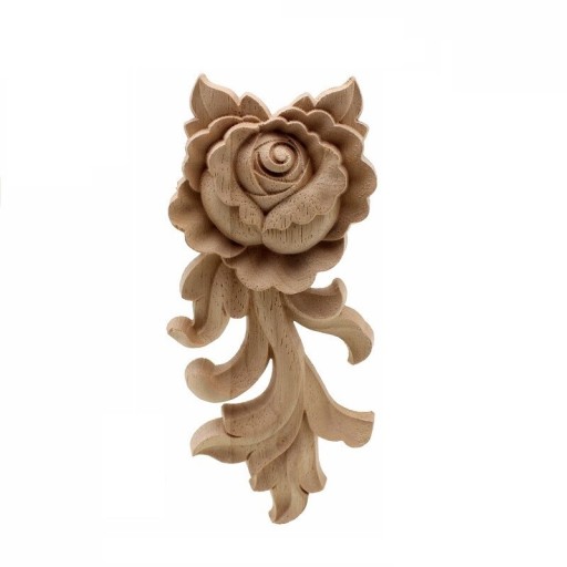 Decorazione intagliata rosa