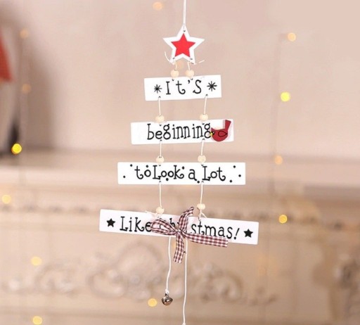 Decorazione natalizia da appendere a forma di albero