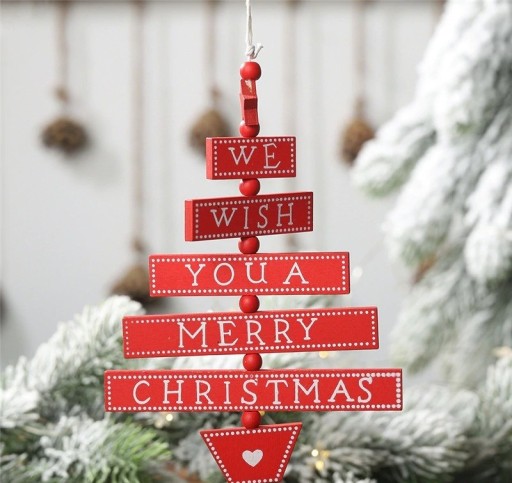 Decorazione natalizia da appendere a forma di albero