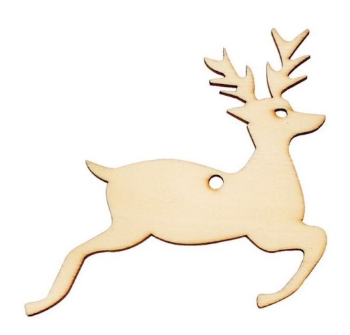 Decorazioni natalizie in legno 10 pz