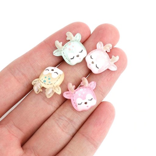 Decorazioni natalizie mini renna 10 pz