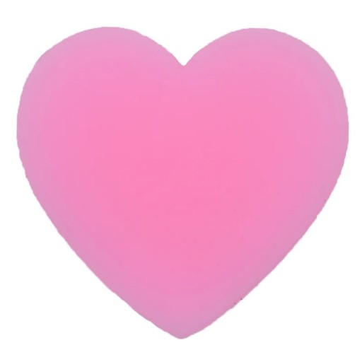 Dekorace na crocsy růžové srdce 2–3 cm PVC ozdoba do bot crocs doplněk pro personalizaci obuvi s jednoduchým nasazením