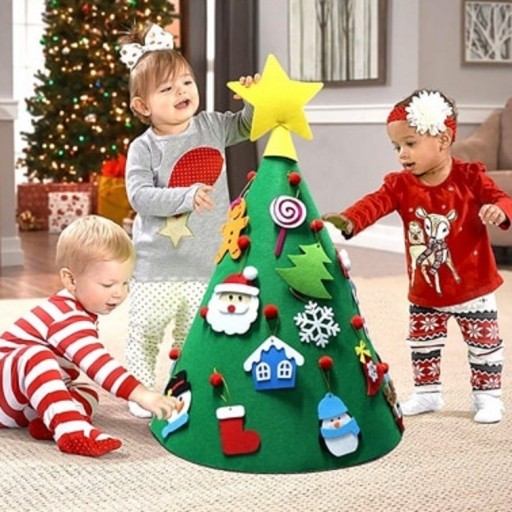 Dekorácie 3D vianočný strom