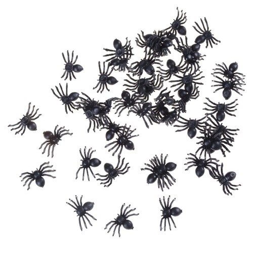 Dekorácie mini pavúk 50 ks