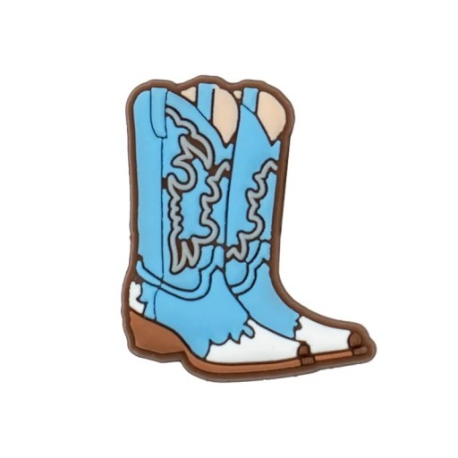 Dekoráció crocsra kovbojcipők 2–3 cm PVC kék dísz a cipőnyílásokba kiegészítő a slip-on cipőkhöz western stílusban