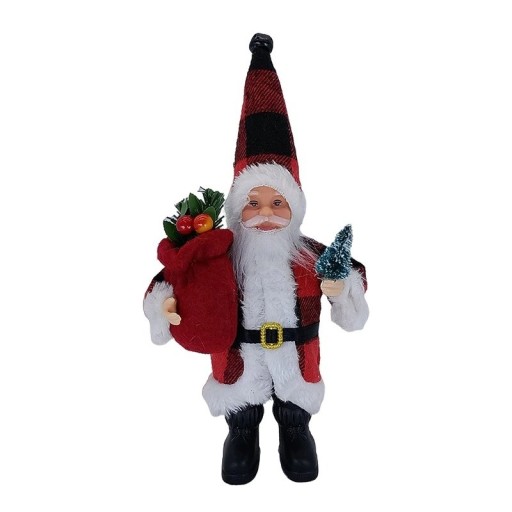 Dekoracja świąteczna Święty Mikołaj 24 cm