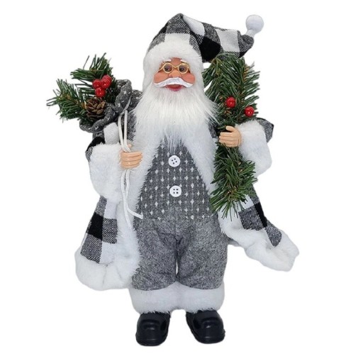 Dekoracja świąteczna Święty Mikołaj 30 cm