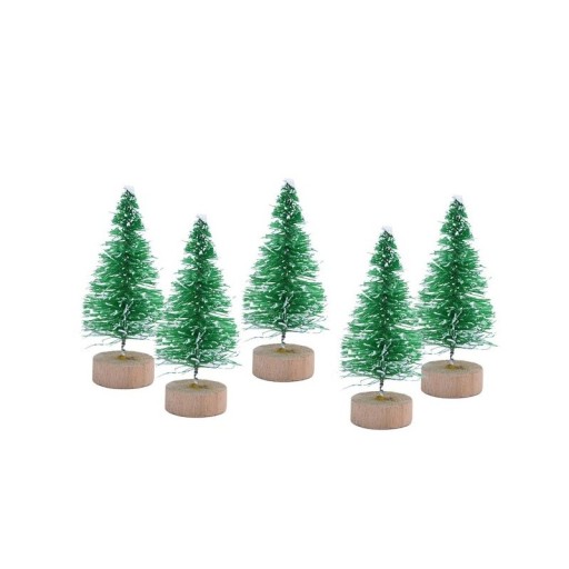 Dekoračné stromčeky 5 cm 5 ks
