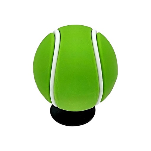 Dekoration til crocsy 3D tennisbold 3–5 cm PVC grøn pynt til slip-ons tilbehør til perforerede sko sportsmotiv