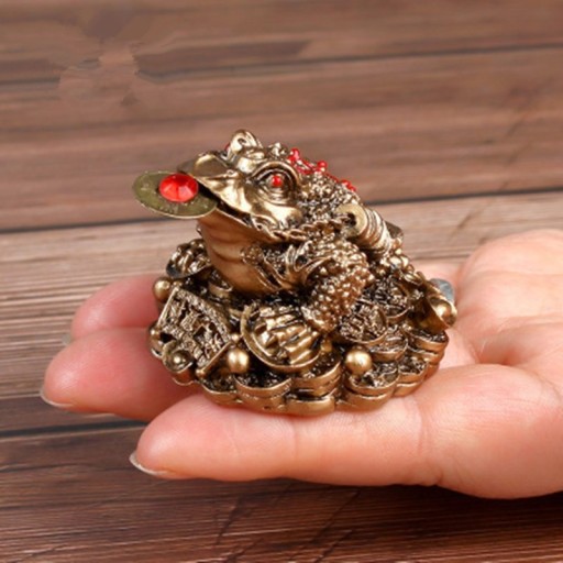 Dekorativ Feng Shui Lucky Frog