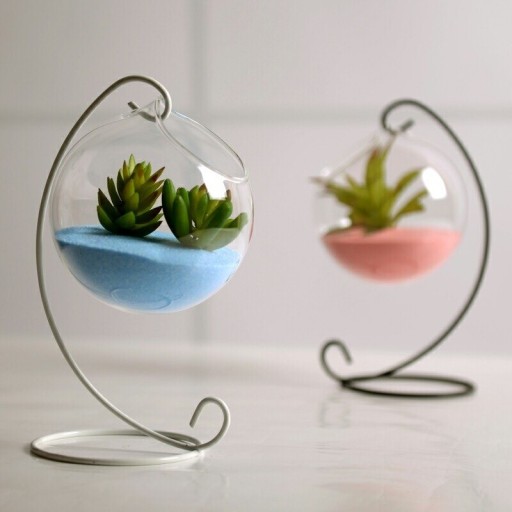 Dekorativ glasblomsterpotte