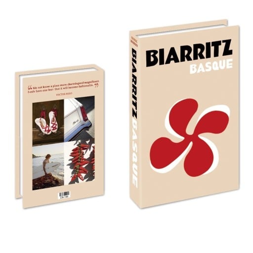 Dekoratív Hamis Könyv Biarritz Baszk Neotevhető Könyv Stílusos Dekoráció Francia Design