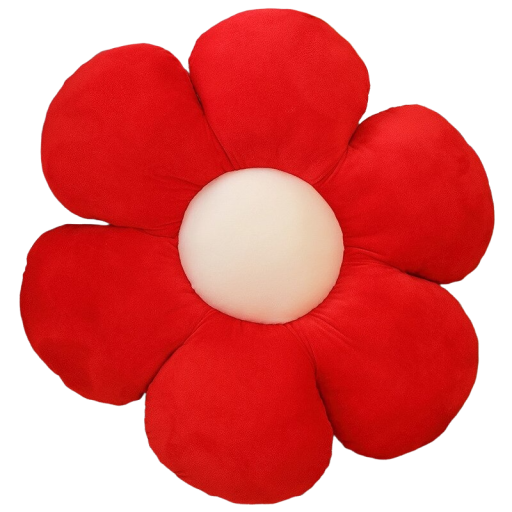 Dekorativ pude blomst 50 cm