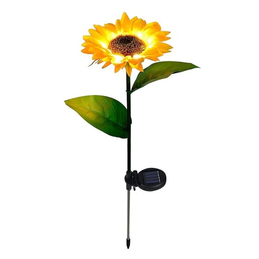 Dekorative Sonnenblumen-Gartenleuchte 75 cm