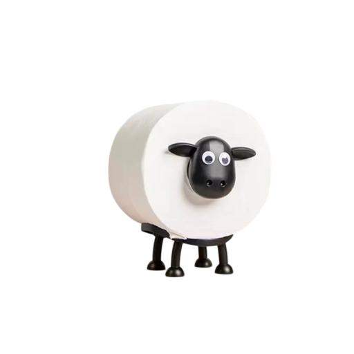 Dekorativer Toilettenpapierhalter in Form eines Schäfers Freistehender Toilettenpapierrollenhalter Tierhalter für das Badezimmer