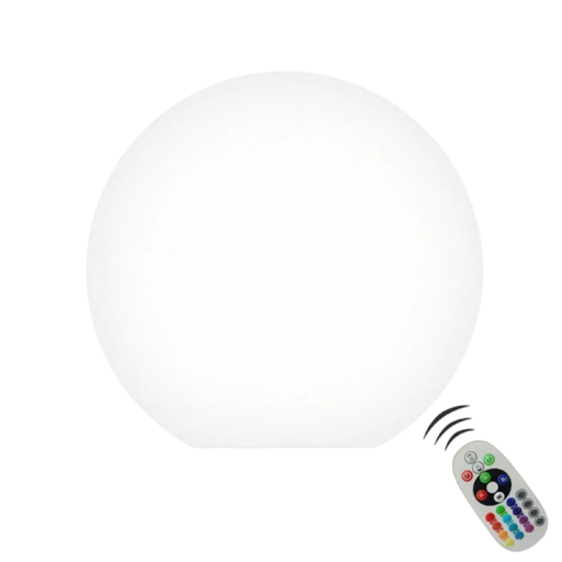 Dekoratívna LED guľová lampa 20 cm vodeodolná s ovládačom USB nabíjateľné vonkajšie záhradné osvetlenie na párty svadbu k bazénu