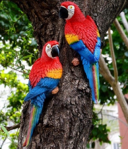 Dekoratívne socha papagáj
