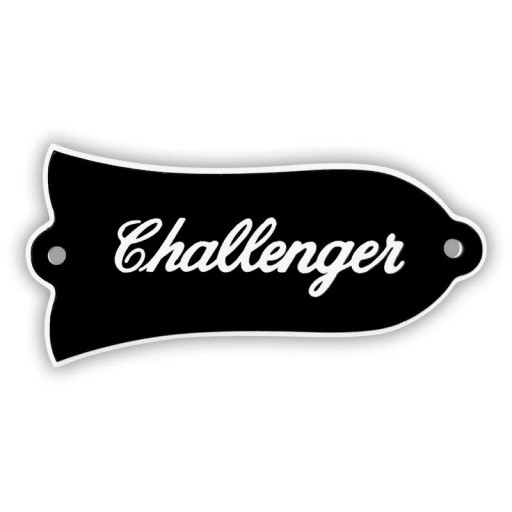 Dekorativní kryt pro elektrickou kytaru Gibson Challenger Tvar zvonku s nápisem Challenger Stylový doplněk pro klasické modely Vintage design Dekorativní kryt pro elektrickou kytaru Gibson Challenger Tvar zvonku s nápisem Challenger Stylový doplněk pro klasické modely Vintage design