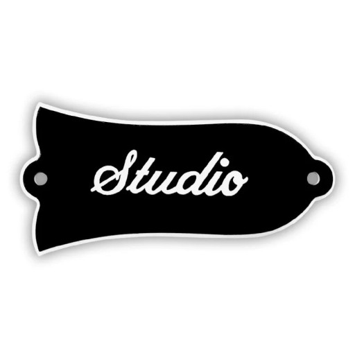 Dekorativní kryt pro elektrickou kytaru Gibson Studio Tvar zvonku s nápisem Studio Stylový doplněk pro klasické modely Kytarové příslušenství