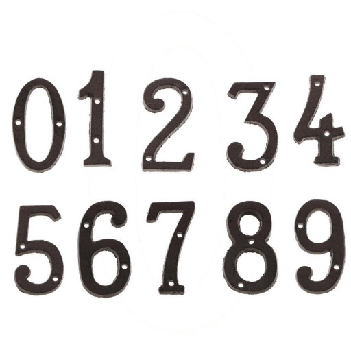 Dekorativní železná číslice