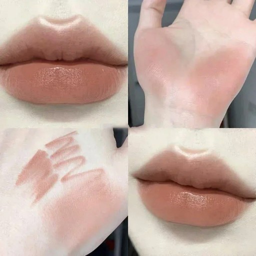 Delineador de labios de larga duración con pincel Lápiz labial y delineador de labios 2 en 1 mate Cosméticos a prueba de agua