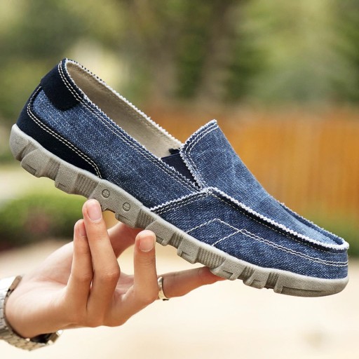 Denim loafers för män