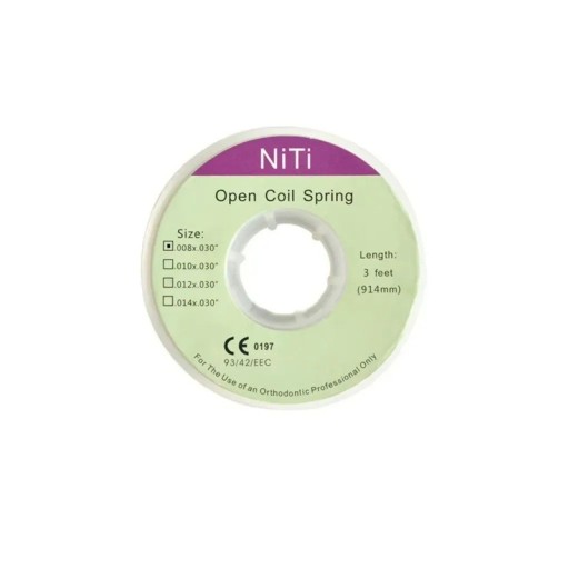 Dental Orthodontic Open Coil Spring 914 mm 0.008 inches 1 Roll Orthodontic Braces Accessory Professional Dental Tool
