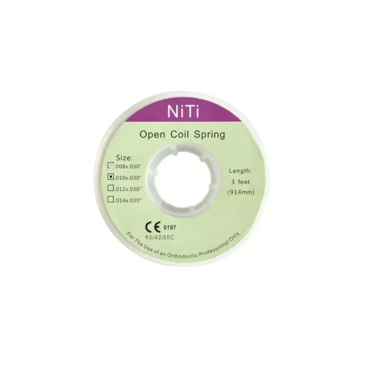 Dental Orthodontic Open Coil Spring 914 mm 0.010 Inches 1 Roll Orthodontic Bracket Accessory Professional Dental Tool