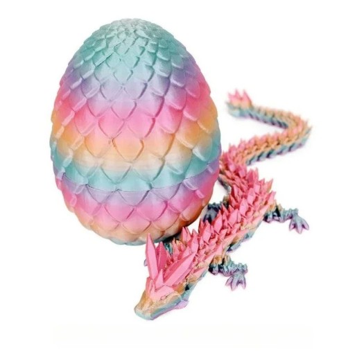 Deschidere ou de dragon cu dragon 22 cm Ou colorat cu dragon flexibil Jucărie pentru copii Figurină fantezie Dragon în ou Decorare și joacă într-unul
