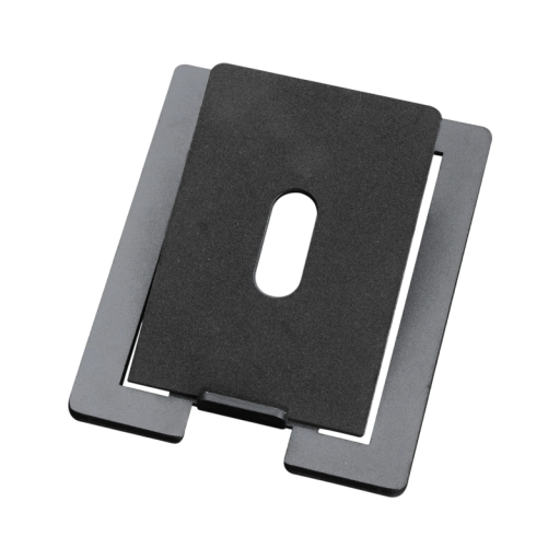 Desktop Speaker Stand Holder Made of Carbon Steel Shock Absorption 15.5 x 11.5 cm Internal 12 x 8 cm for Computer Speakers