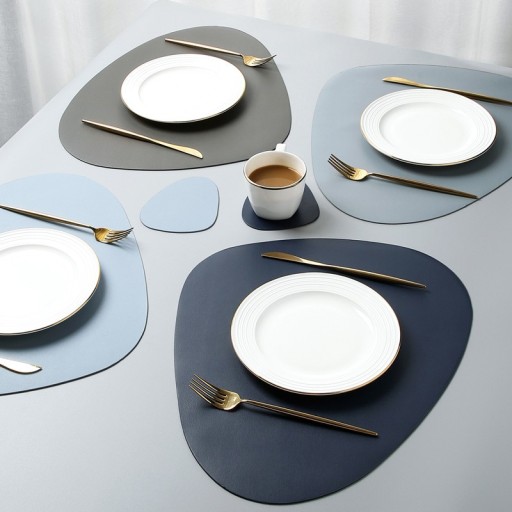 Dessous de plat et sous-verre en simili cuir