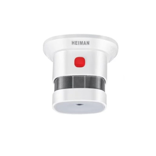 Detetor de fumo inteligente Zigbee 2,4 GHz HEIMAN Alta sensibilidade Sensor de fumo para segurança doméstica