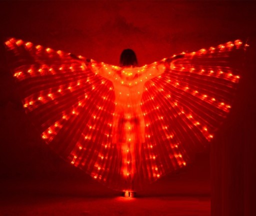 Dětská LED křídla na břišní tance