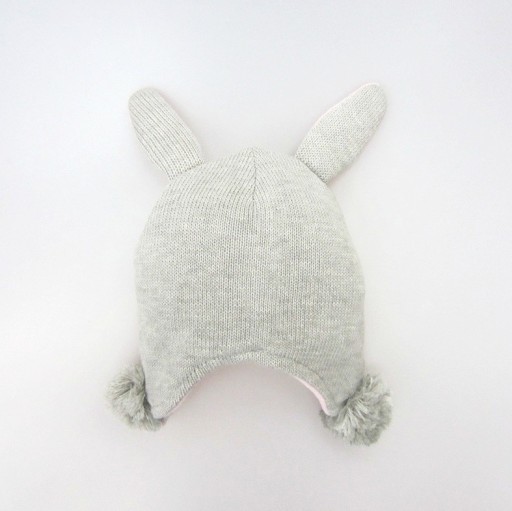 Detská zimná čiapka s zajačími ušami A474