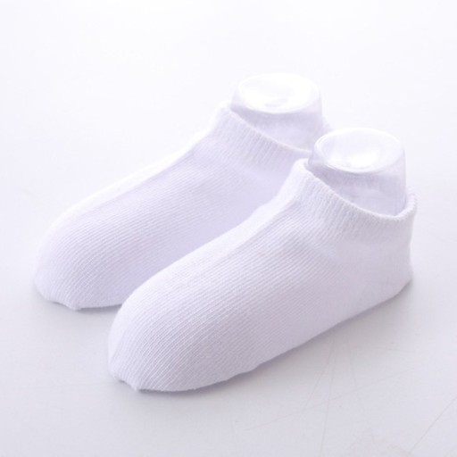 Detské biele ponožky - 5 párov
