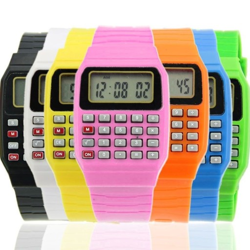 Dětské hodinky s kalkulačkou
