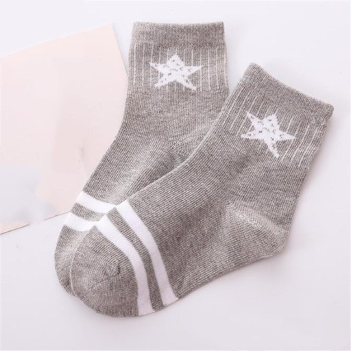 Detské ponožky s hviezdou - 5 párov