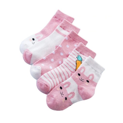 Detské ponožky s zajačikom - 5 párov