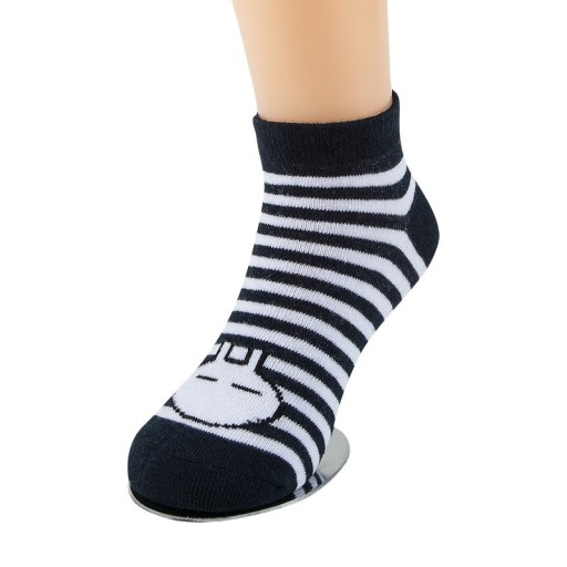Detské pruhované ponožky s králikom - 5 párov