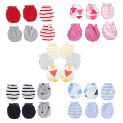 Detské rukavice pre novorodenca - 3 páry