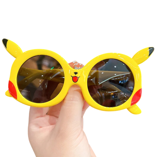 Detské slnečné okuliare Pikachu 12,4 x 5,3 cm Zábavné okuliare s ušami Pokémon Ochrana očí pred slnkom Letný doplnok pre deti Karneval