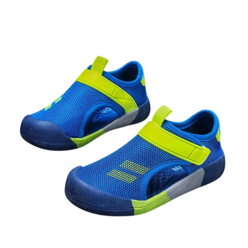 Dětské tenisky unisex Nízký střih Pásek přes nárt Prodyšná síťovina Zesílená špička Zadní poutko Materiál PVC a EVA Na ven i do školky