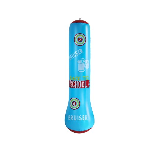 Dětský nafukovací boxovací sloup 125x34 cm PVC zesílený materiál Volně stojící tréninkový pytel s vodou a pískem Fitness boxovací pytel pro teenagery