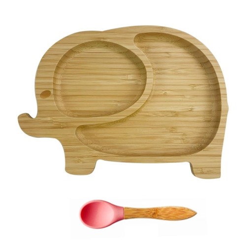 Dětský talířek s lžičkou slon