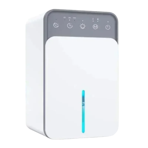 Deumidificatore portatile 1500 ml Funzionamento silenzioso 35 dB Energeticamente efficiente Deumidificatore per casa Camera da letto Ufficio ABS+PC